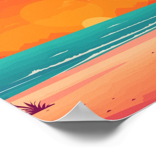 Sonnenuntergang Poster (Ecke)