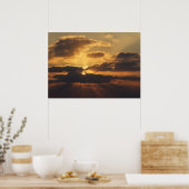 Sonnenuntergang Poster (Küche)
