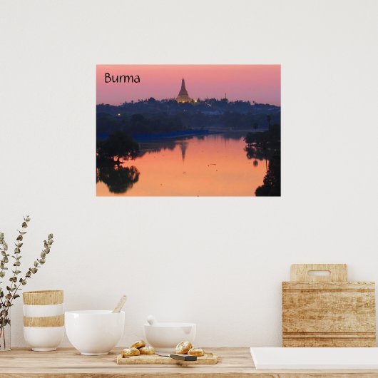 Sonnenuntergang Poster (Küche)