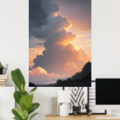 Sonnenuntergang Poster (Heimbüro)