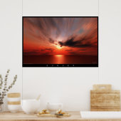 Sonnenuntergang Poster (Küche)