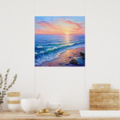Sonnenuntergang Poster (Küche)