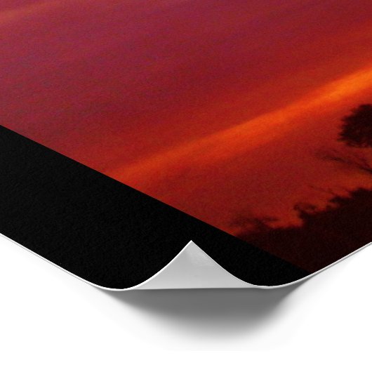Sonnenuntergang Poster (Ecke)