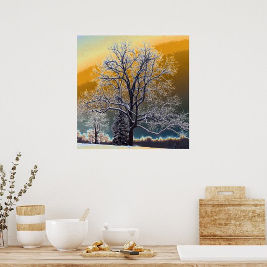 Sonnenuntergang Poster (Küche)