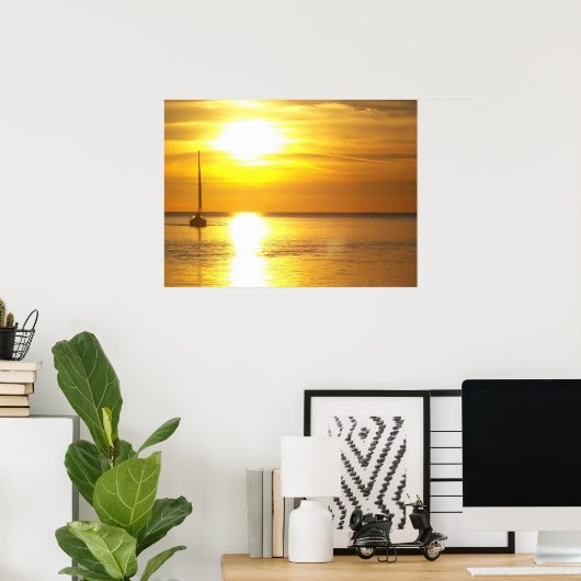 Sonnenuntergang Poster (Heimbüro)
