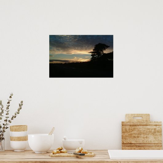 Sonnenuntergang Poster (Küche)