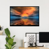 Sonnenuntergang Poster (Heimbüro)