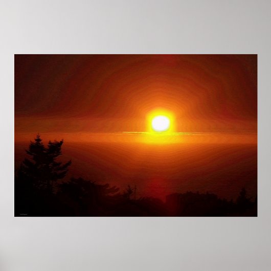 Sonnenuntergang Poster (Vorne)