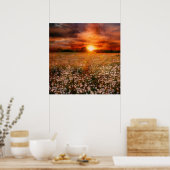 Sonnenuntergang Poster (Küche)