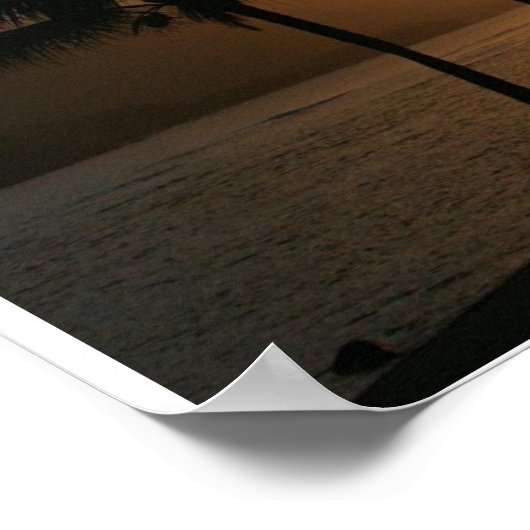Sonnenuntergang Poster (Ecke)