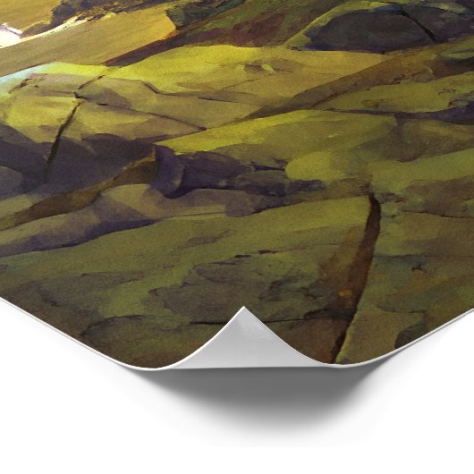 Sonnenuntergang Poster (Ecke)