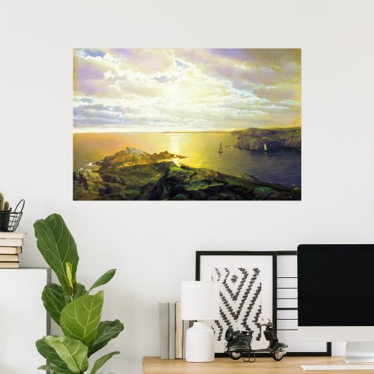 Sonnenuntergang Poster (Heimbüro)