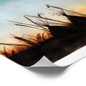 Sonnenuntergang Poster (Ecke)