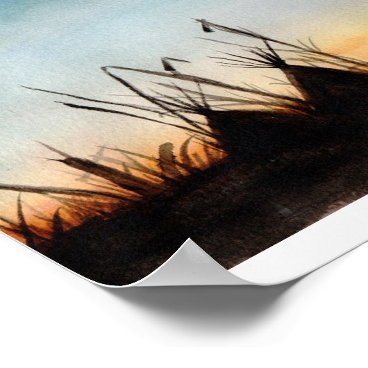 Sonnenuntergang Poster (Ecke)