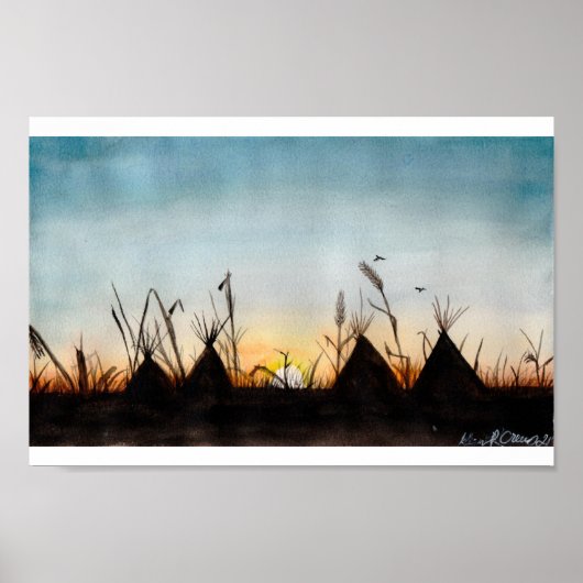 Sonnenuntergang Poster (Vorne)