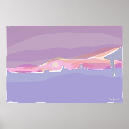 Sonnenuntergang Poster (Vorne)