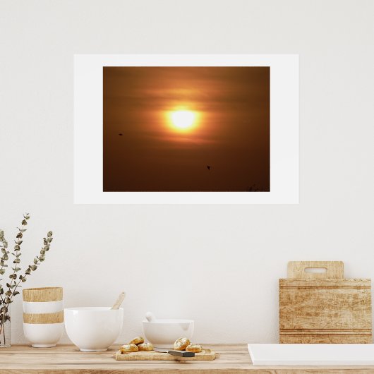 Sonnenuntergang. Poster (Küche)