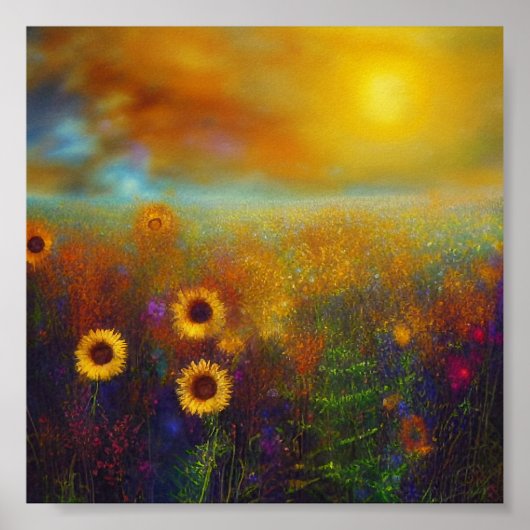 Sonnenuntergang Poster (Vorne)