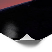 Sonnenuntergang Poster mit Gott ist nichts Unmögli (Ecke)