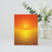 Sonnenuntergang Postkarte (Stehend Vorderseite)