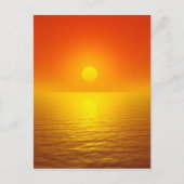 Sonnenuntergang Postkarte (Vorderseite)