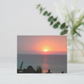 Sonnenuntergang Postkarte (Stehend Vorderseite)