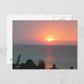 Sonnenuntergang Postkarte (Vorne/Hinten)