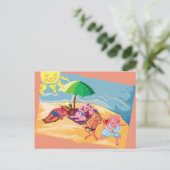 Sonnenuntergang Postkarte (Stehend Vorderseite)