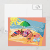 Sonnenuntergang Postkarte (Vorne/Hinten)