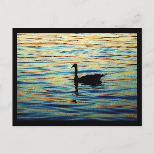 Sonnenuntergang Postkarte (Vorderseite)