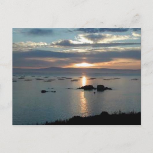 Sonnenuntergang Postkarte (Vorderseite)