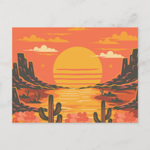 Sonnenuntergang Postkarte