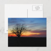 Sonnenuntergang Postkarte (Vorne/Hinten)