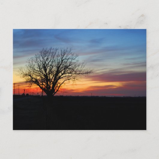 Sonnenuntergang Postkarte (Vorderseite)