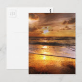 Sonnenuntergang Postkarte (Vorne/Hinten)