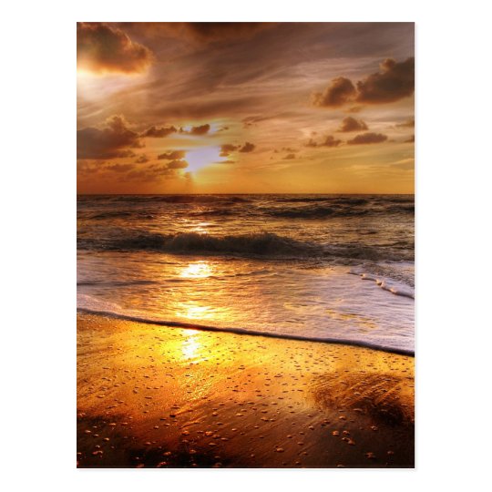 Sonnenuntergang Postkarte