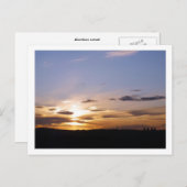 Sonnenuntergang Postkarte (Vorne/Hinten)