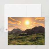 Sonnenuntergang Postkarte (Vorne/Hinten)