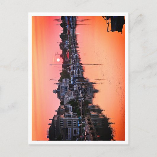 Sonnenuntergang Postkarte (Vorderseite)