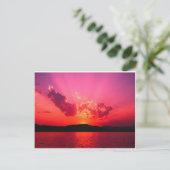 Sonnenuntergang Postkarte (Stehend Vorderseite)