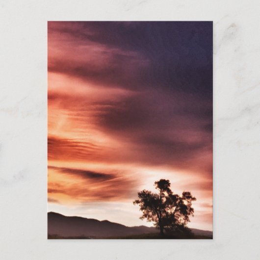 Sonnenuntergang" Postkarte (Vorderseite)