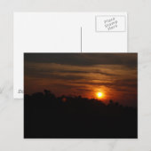 Sonnenuntergang Postkarte (Vorne/Hinten)
