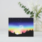Sonnenuntergang Postkarte (Stehend Vorderseite)