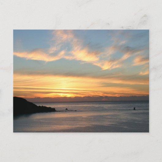 Sonnenuntergang Postkarte (Vorderseite)