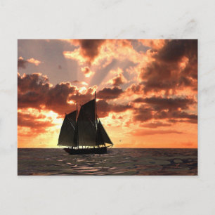 Sonnenuntergang Postkarte