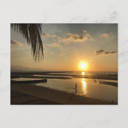 Sonnenuntergang Postkarte (Vorderseite)