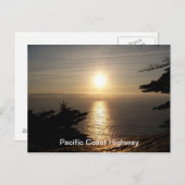 Sonnenuntergang Postkarte (Vorne/Hinten)