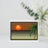 Sonnenuntergang Postkarte (Stehend Vorderseite)
