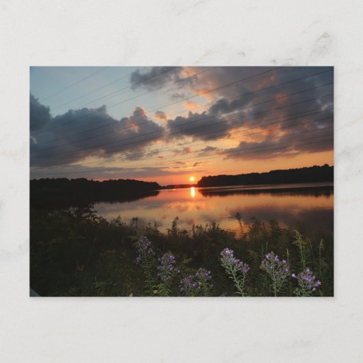 Sonnenuntergang Postkarte (Vorderseite)