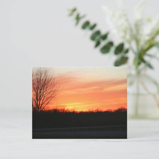 Sonnenuntergang Postkarte (Stehend Vorderseite)